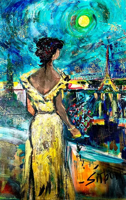 A figure painting by Betty Sitbon